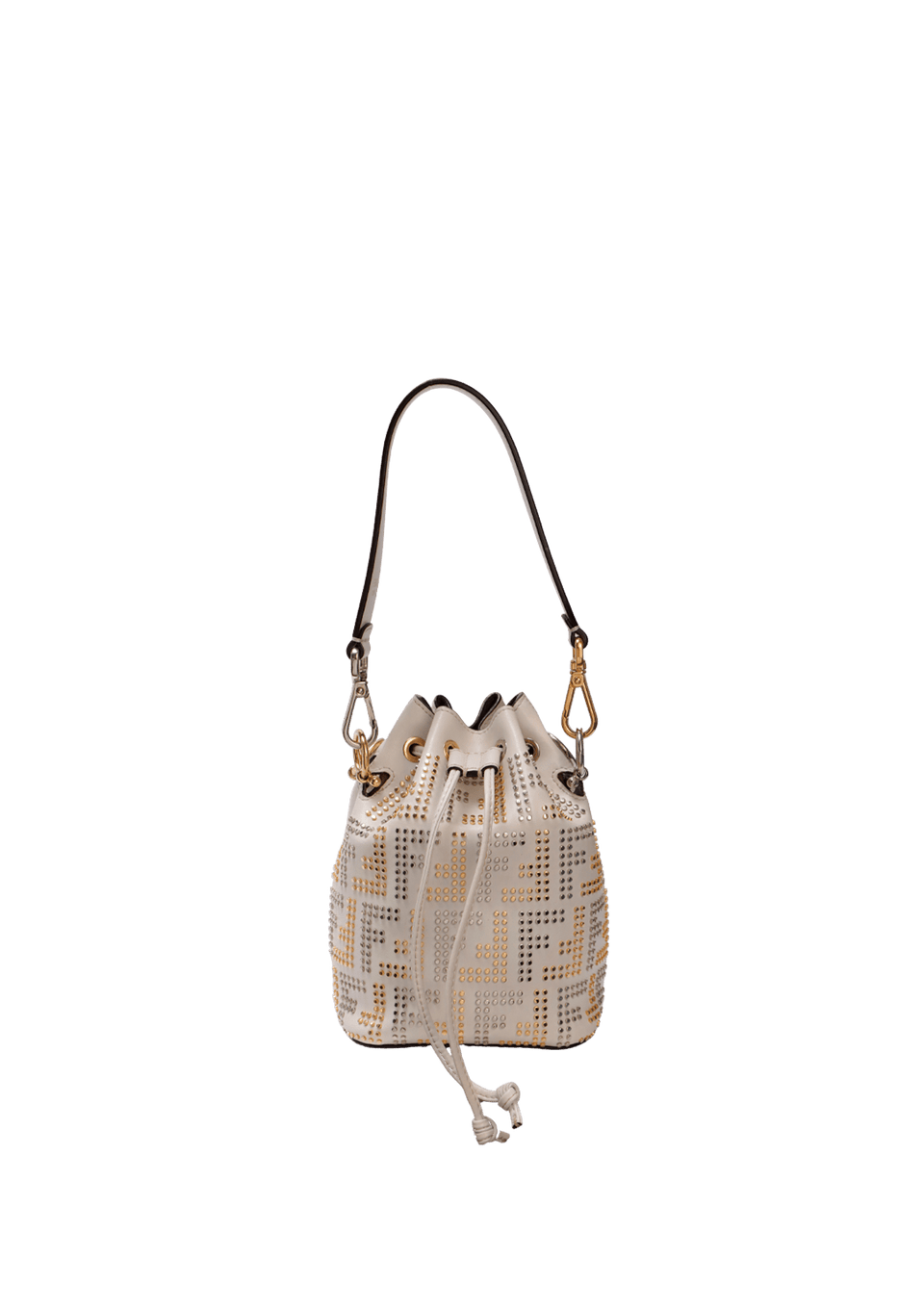 ZUCCA STUDDED MINI MON TRESOR BAG