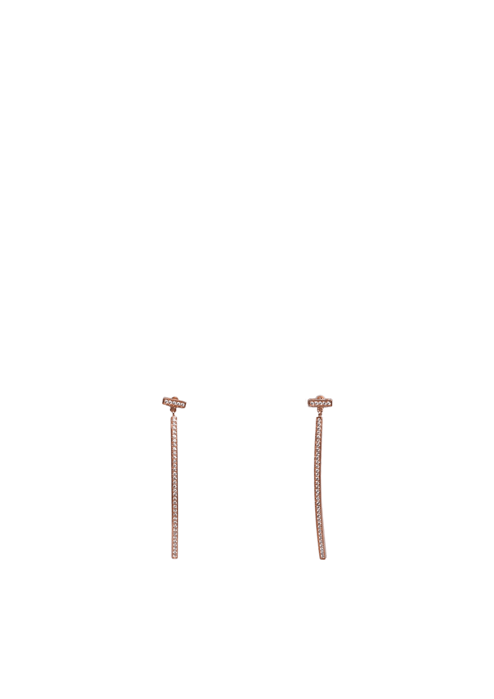 DIAMOND BAR 18K EARRINGS
