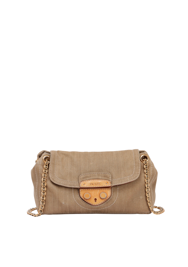 CANVAS FLAP BAG