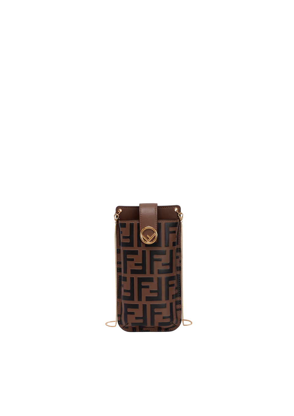 FF EMBOSSED F IS FENDI PHONE POUCH