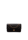 MEDIUM EAST WEST CLASSIC DOUBLE FLAP CAVIAR