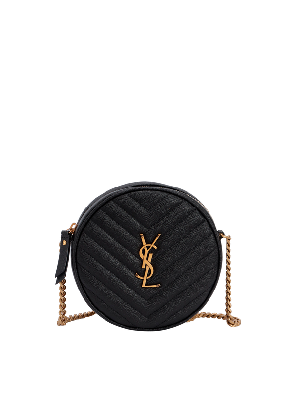 VINYLE ROUND CROSSBODY BAG