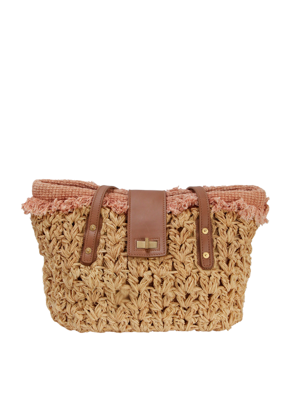 WOVEN STRAW MADEMOISELLE LOCK