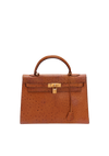 VINTAGE OSTRICH KELLY SELLIER 32