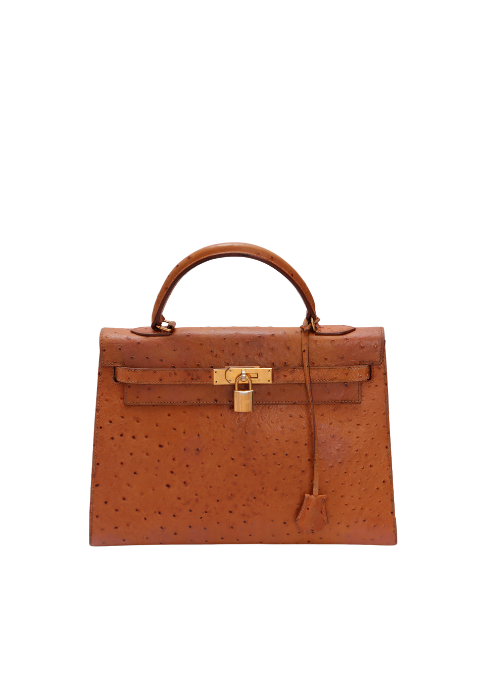 VINTAGE OSTRICH KELLY SELLIER 32