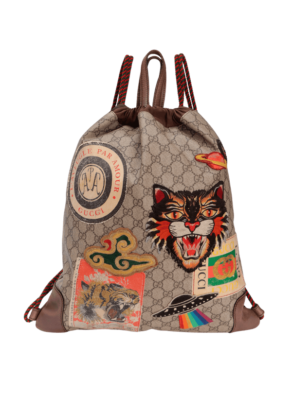 GG SUPREME COURRIER DRAWSTRING BACKPACK
