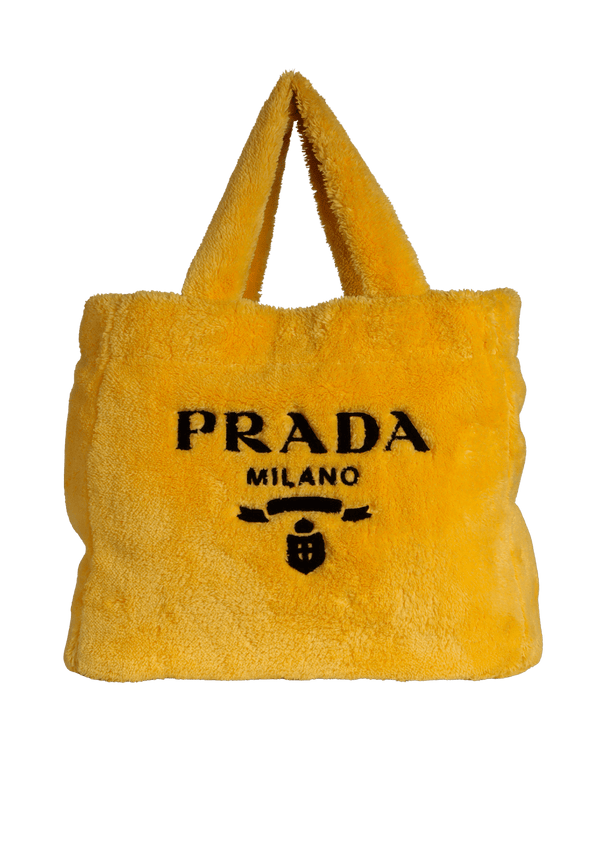 TERRY CLOTH LOGO TOTE