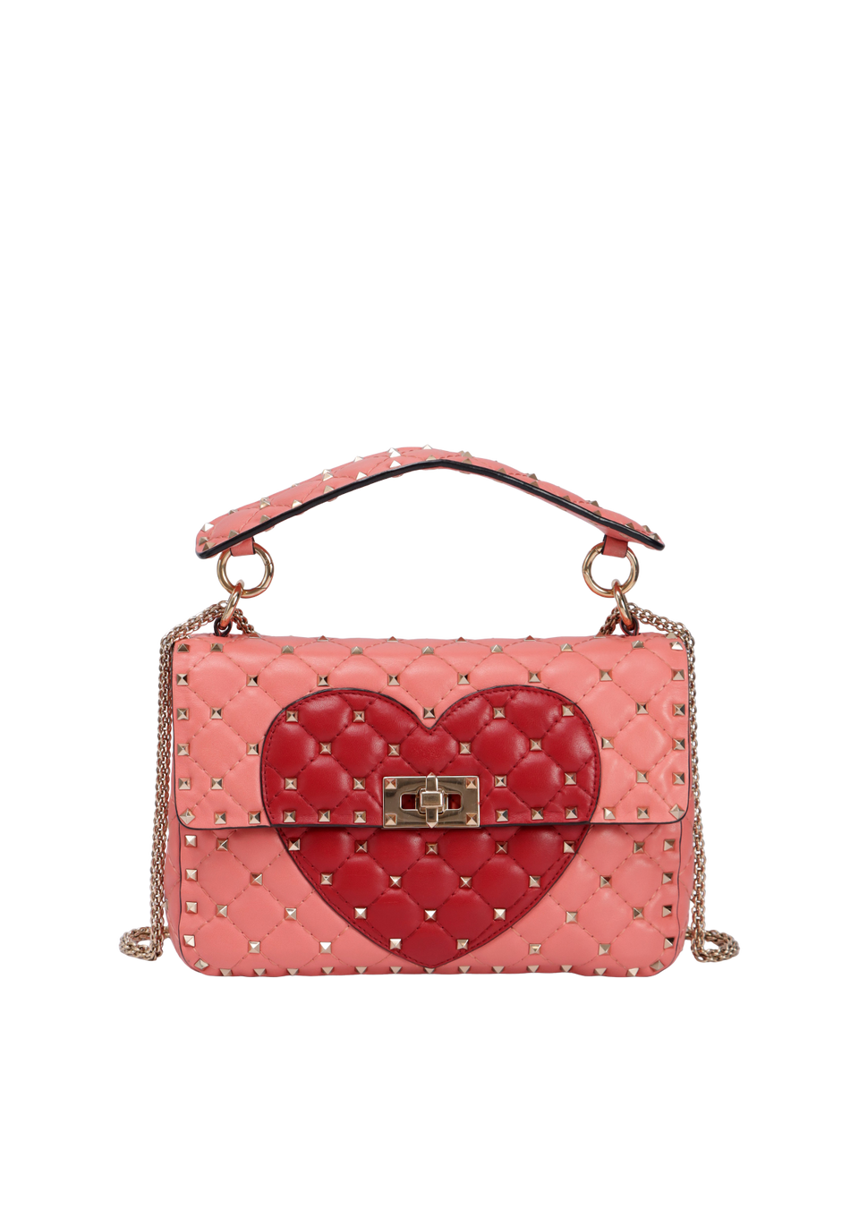 MEDIUM HEART ROCKSTUD SHOULDER BAG