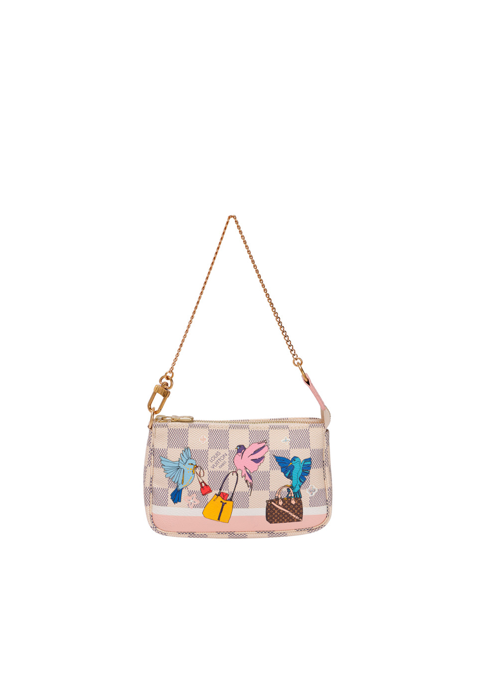 DAMIER AZUR CHRISTMAS ANIMATION MINI POCHETTE ACCESSORIES