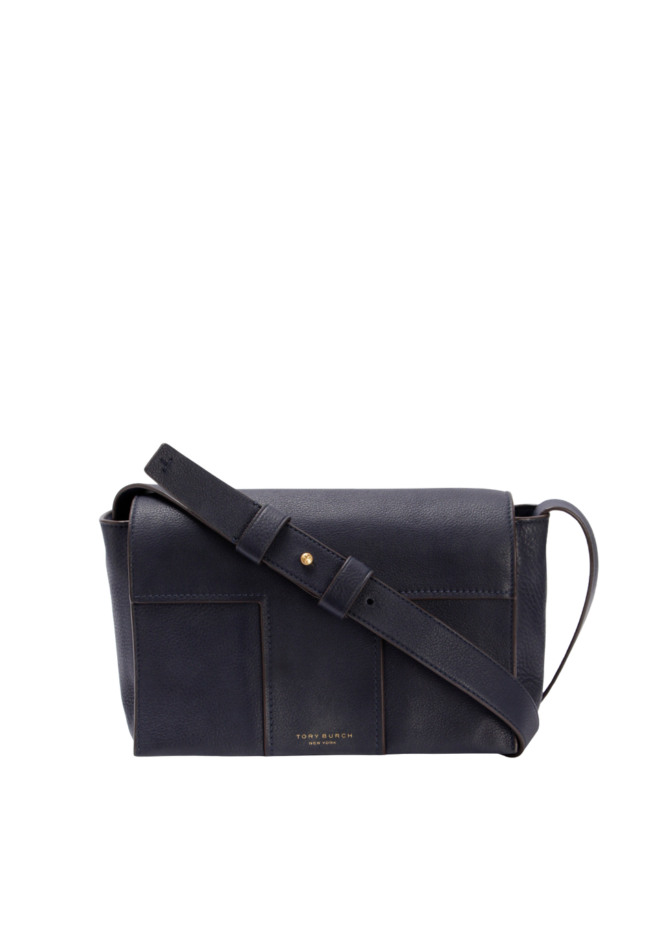 LEATHER BLOCK T SHOULDER BAG