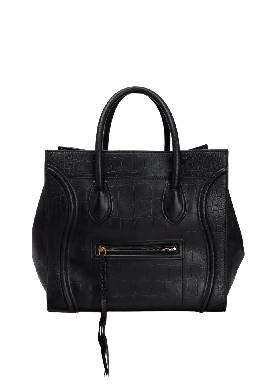 CROCODILE EMBOSSED MEDIUM LUGGAGE TOTE