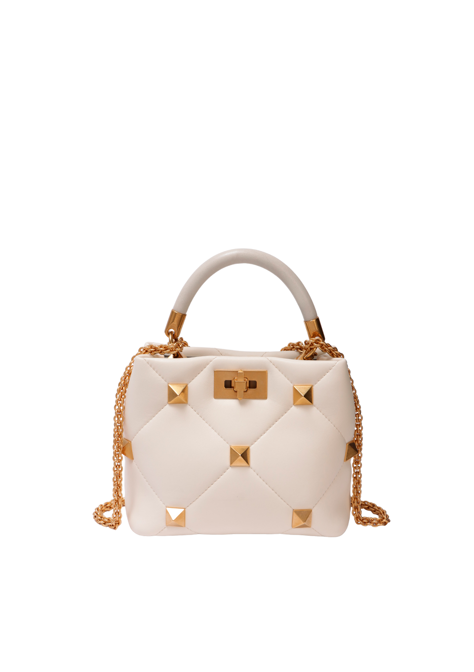 ROMAN STUD TOP HANDLE BAG