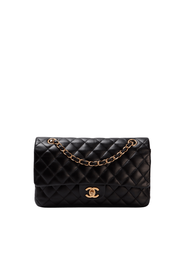 MEDIUM CLASSIC DOUBLE FLAP LAMBSKIN