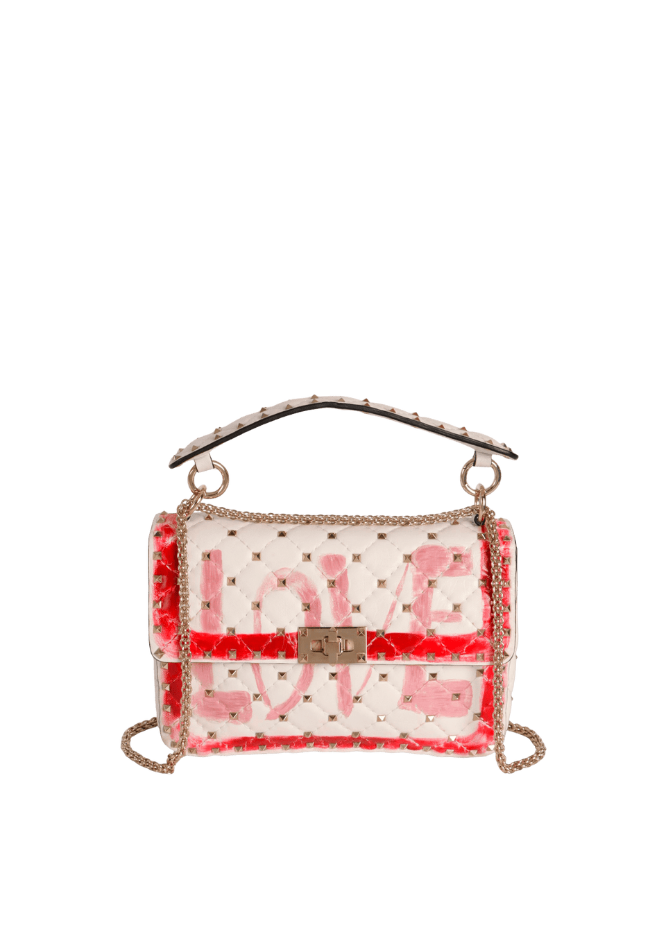 MEDIUM ROCKSTUD LOVE SHOULDER BAG