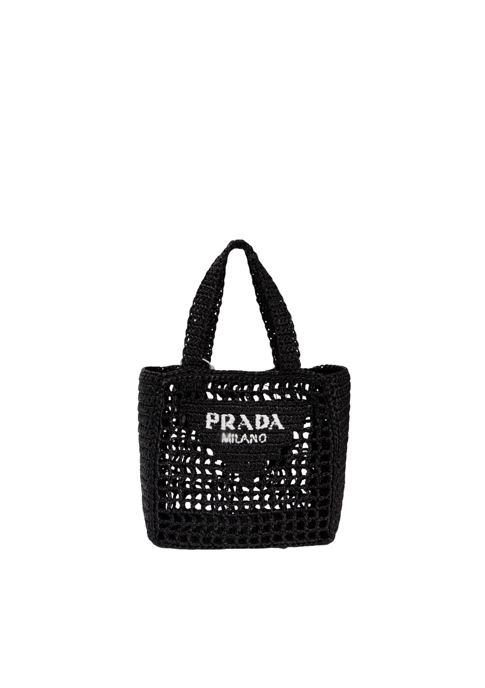 SMALL RAFFIA CROCHET TOTE