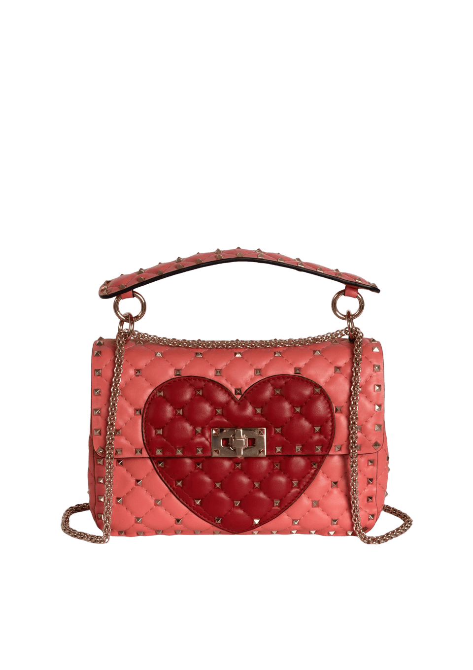 MEDIUM HEART ROCKSTUD SHOULDER BAG