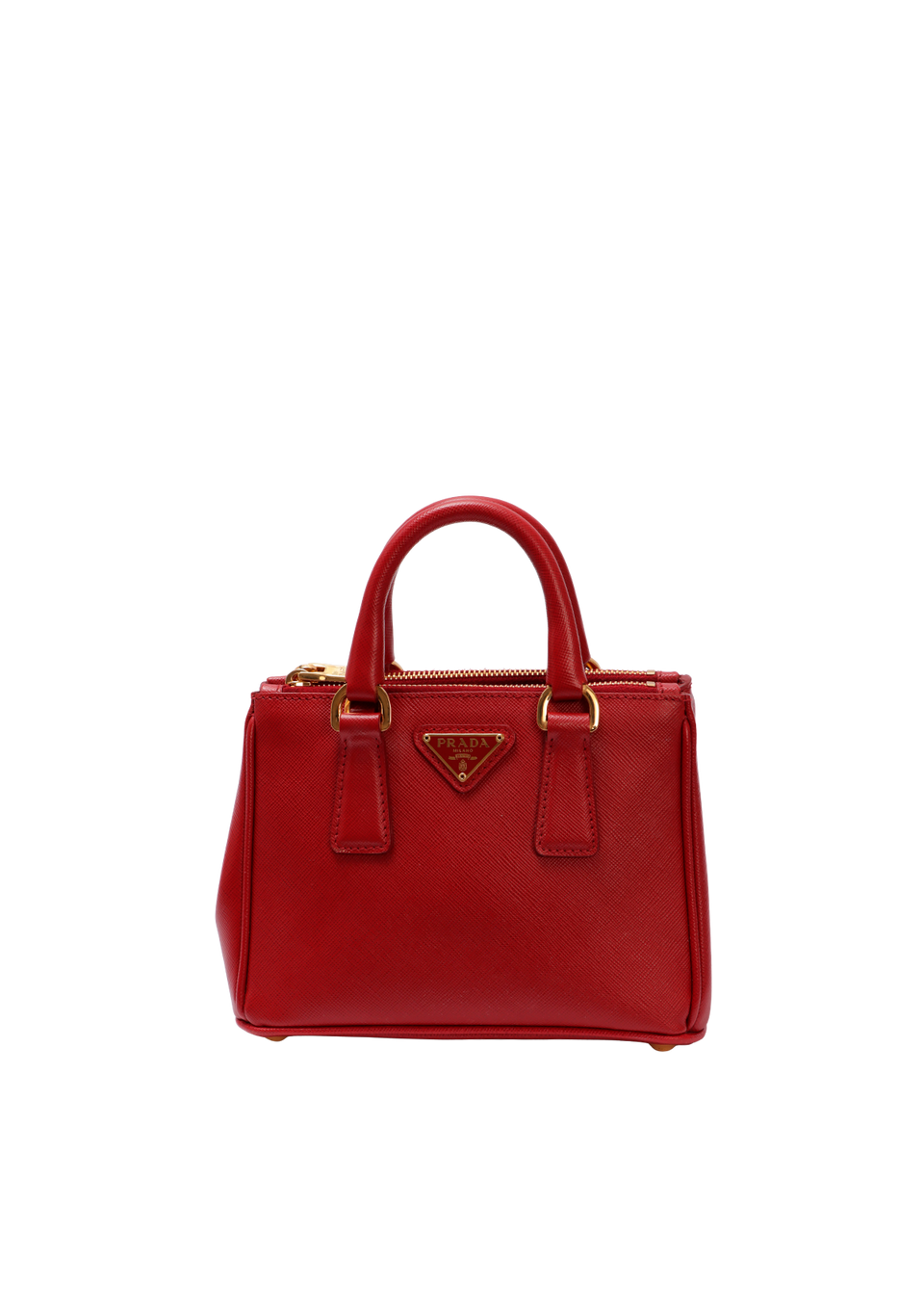 MINI SAFFIANO LUX DOUBLE ZIP GALLERIA