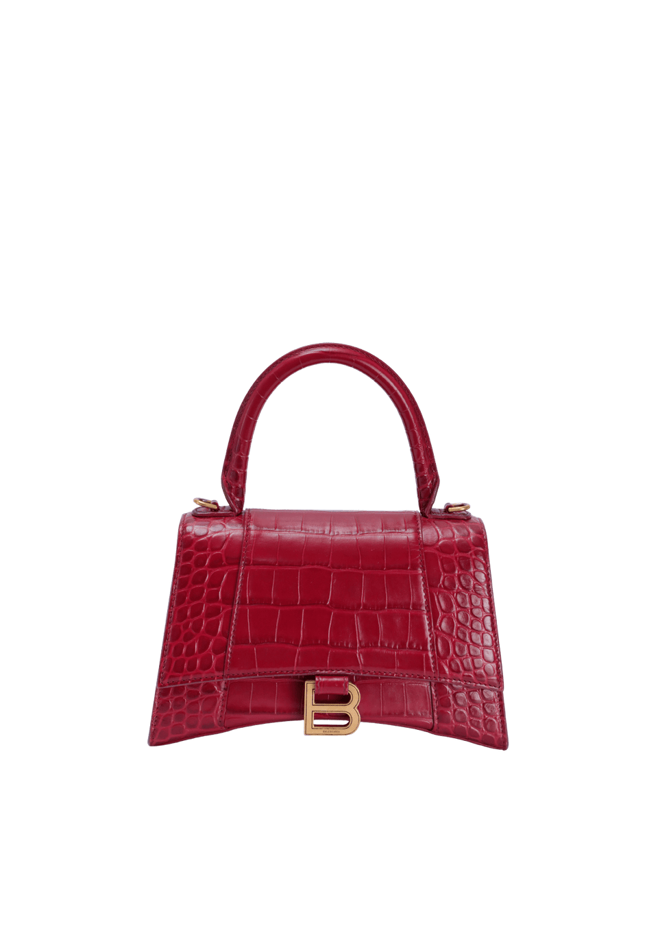 HOURGLASS SMALL CROCODILE EMBOSSED