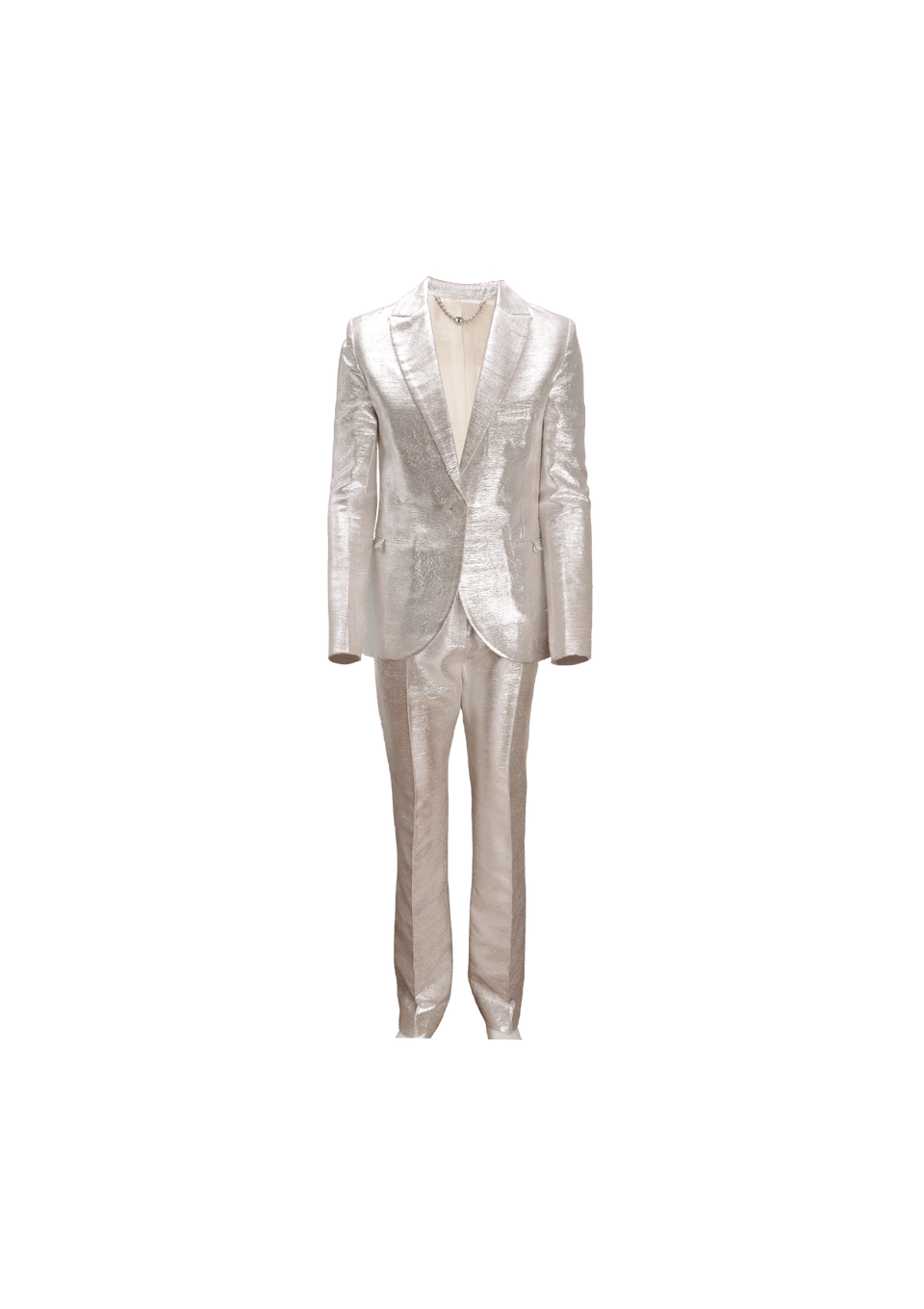 METALLIC PANTSUIT 38