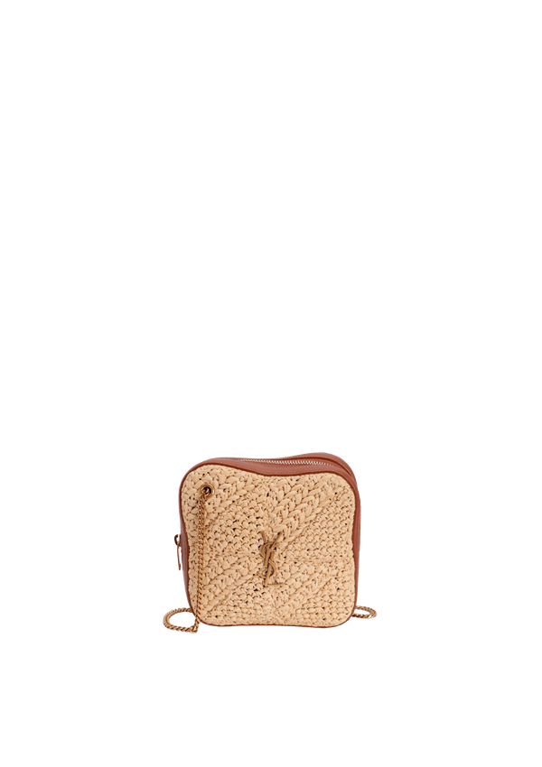 RAFFIA MINI JAMIE CUBE BAG