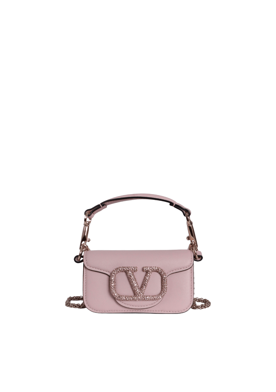MICRO CRYSTAL EMBELLISHED VLOGO LOCÒ BAG