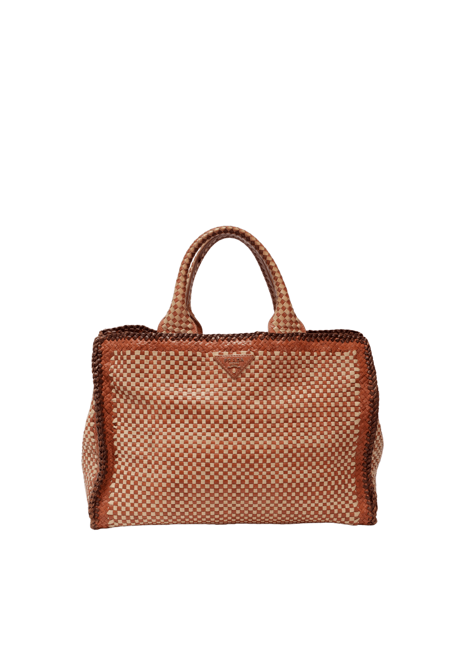 SMALL MADRAS CONVERTIBLE WOVEN BAG