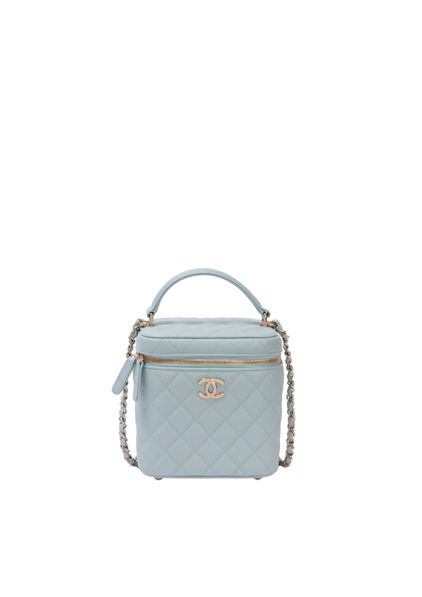 IRIDESCENT SMALL TOP HANDLE VANITY CASE