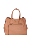 VITELLO DAINO FRONT POCKET WING TOTE