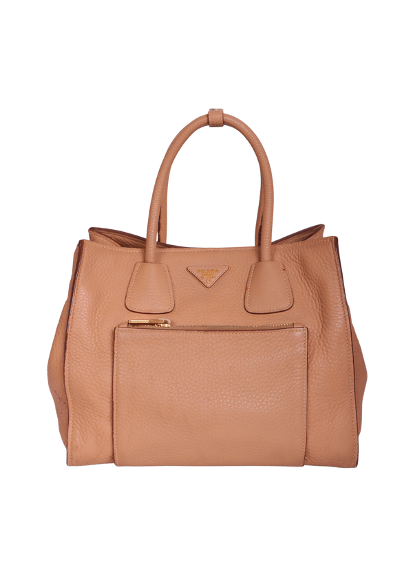 VITELLO DAINO FRONT POCKET WING TOTE