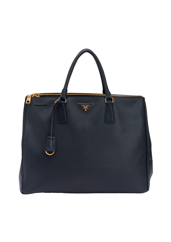 LARGE SAFFIANO LUX DOUBLE ZIP GALLERIA
