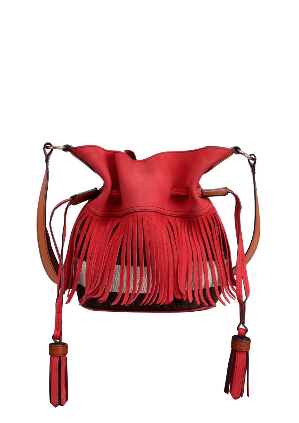 BELGROVE FRINGE BUCKET BAG