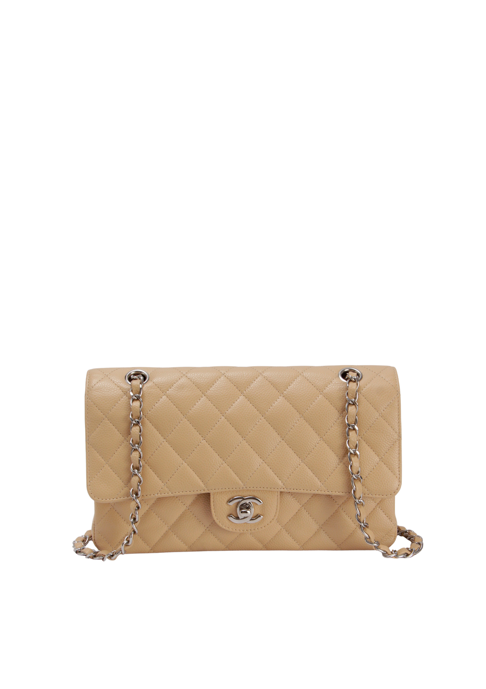 MEDIUM CLASSIC DOUBLE FLAP CAVIAR