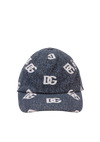 LOGO JACQUARD DENIM BASEBALL CAP