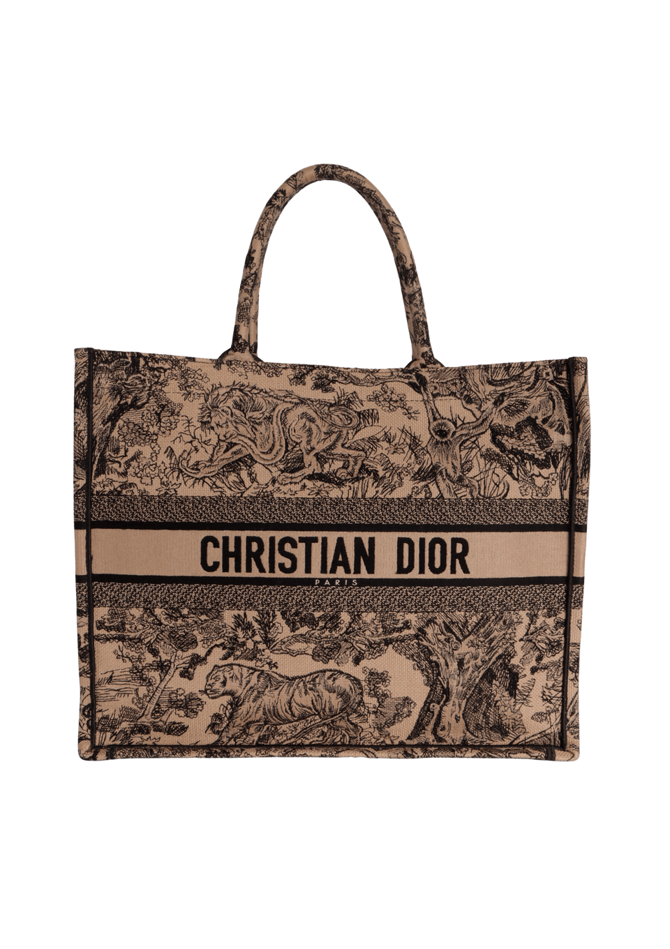 TOILE DE JOUY LARGE BOOK TOTE