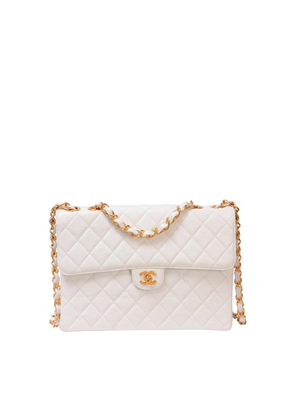 VINTAGE JUMBO SQUARE FLAP BAG CAVIAR
