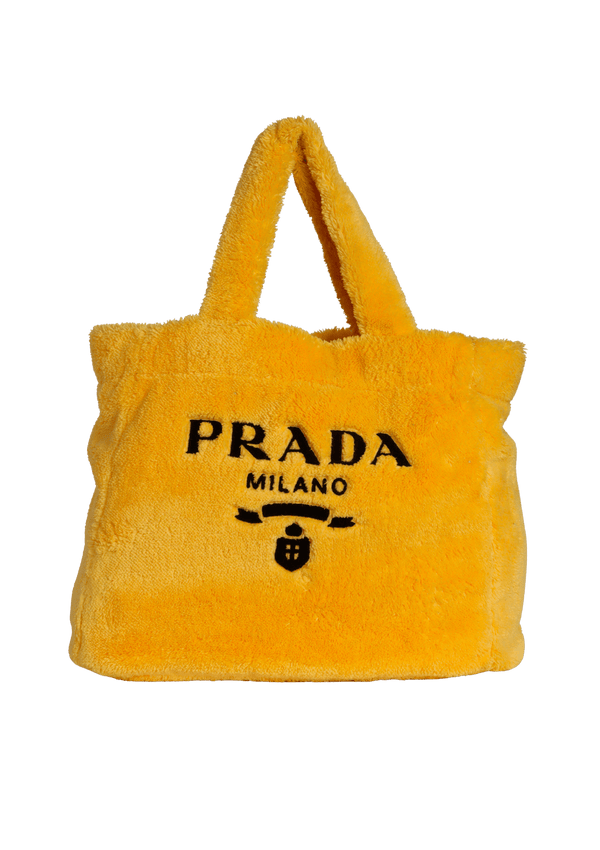 TERRY CLOTH LOGO TOTE