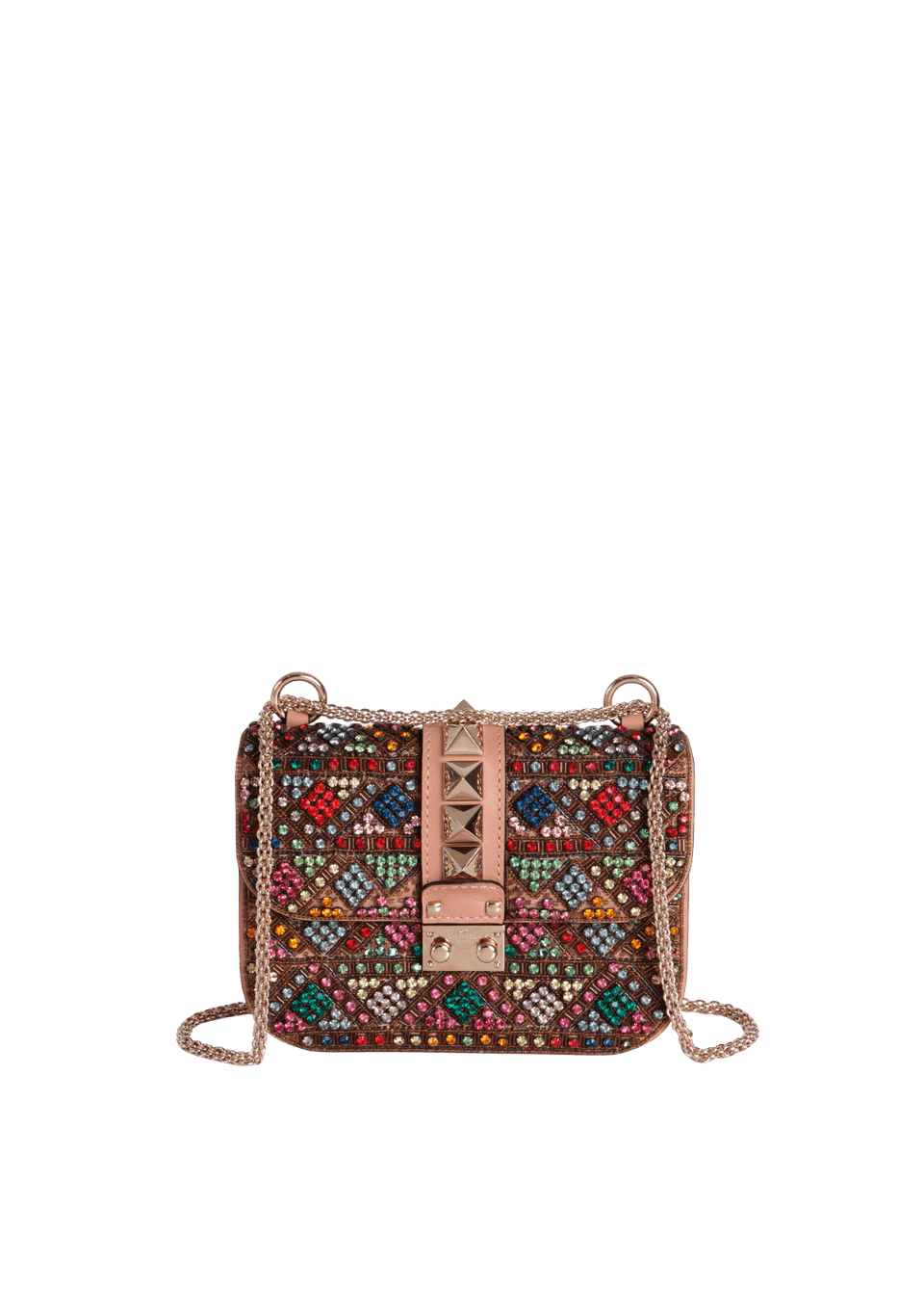 SMALL GLAM LOCK CRYSTAL FLAP