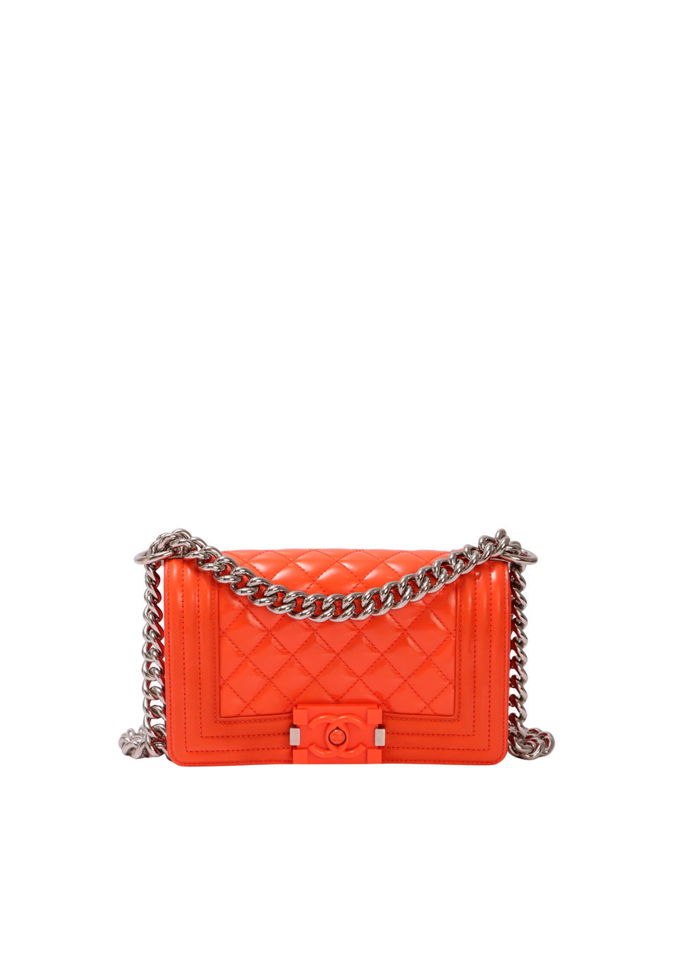 PATENT LEATHER SMALL BOY BAG