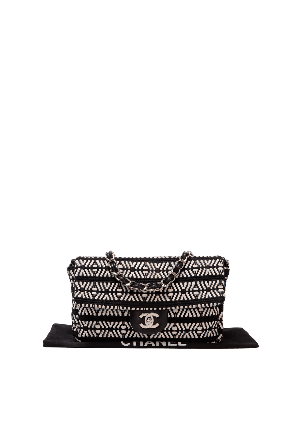 WOVEN TWEED SMALL FLAP