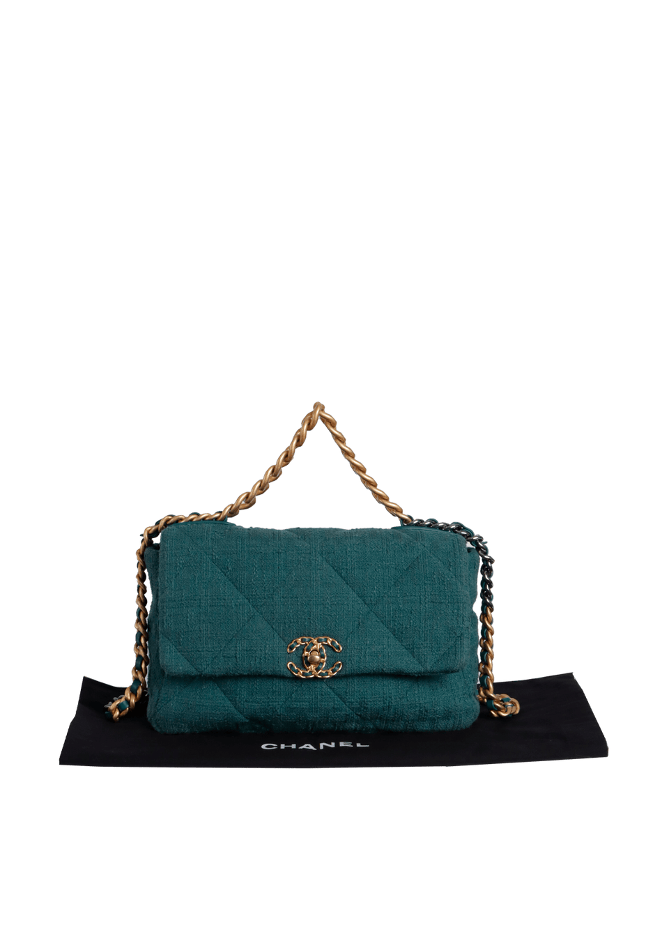 LARGE 19 FLAP BAG TWEED