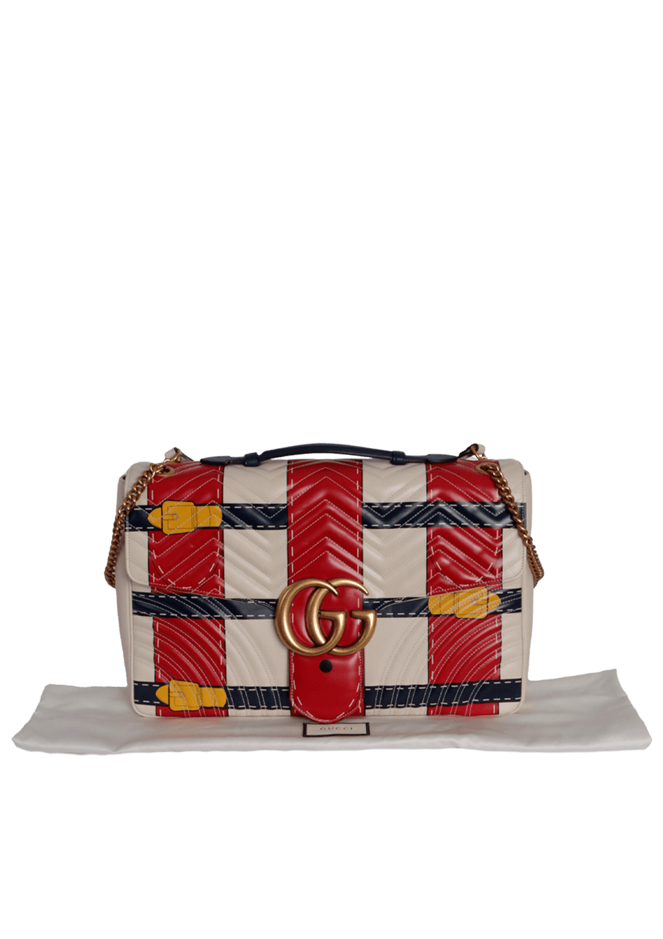 MAXI GG MARMONT TROMPE L'OEIL FLAP BAG