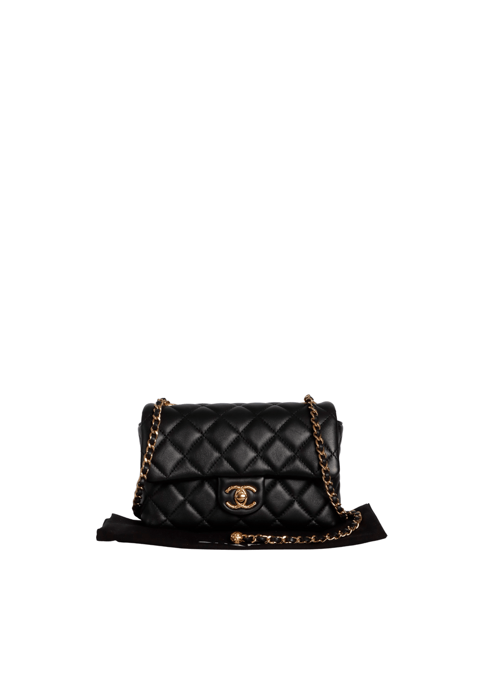 CC QUILTED MINI FLAP BAG