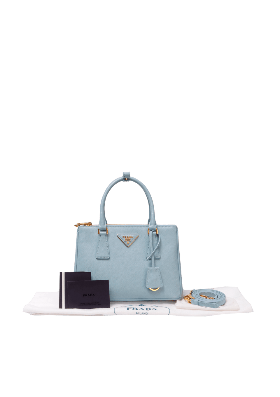 SMALL SAFFIANO DOUBLE ZIP GALLERIA