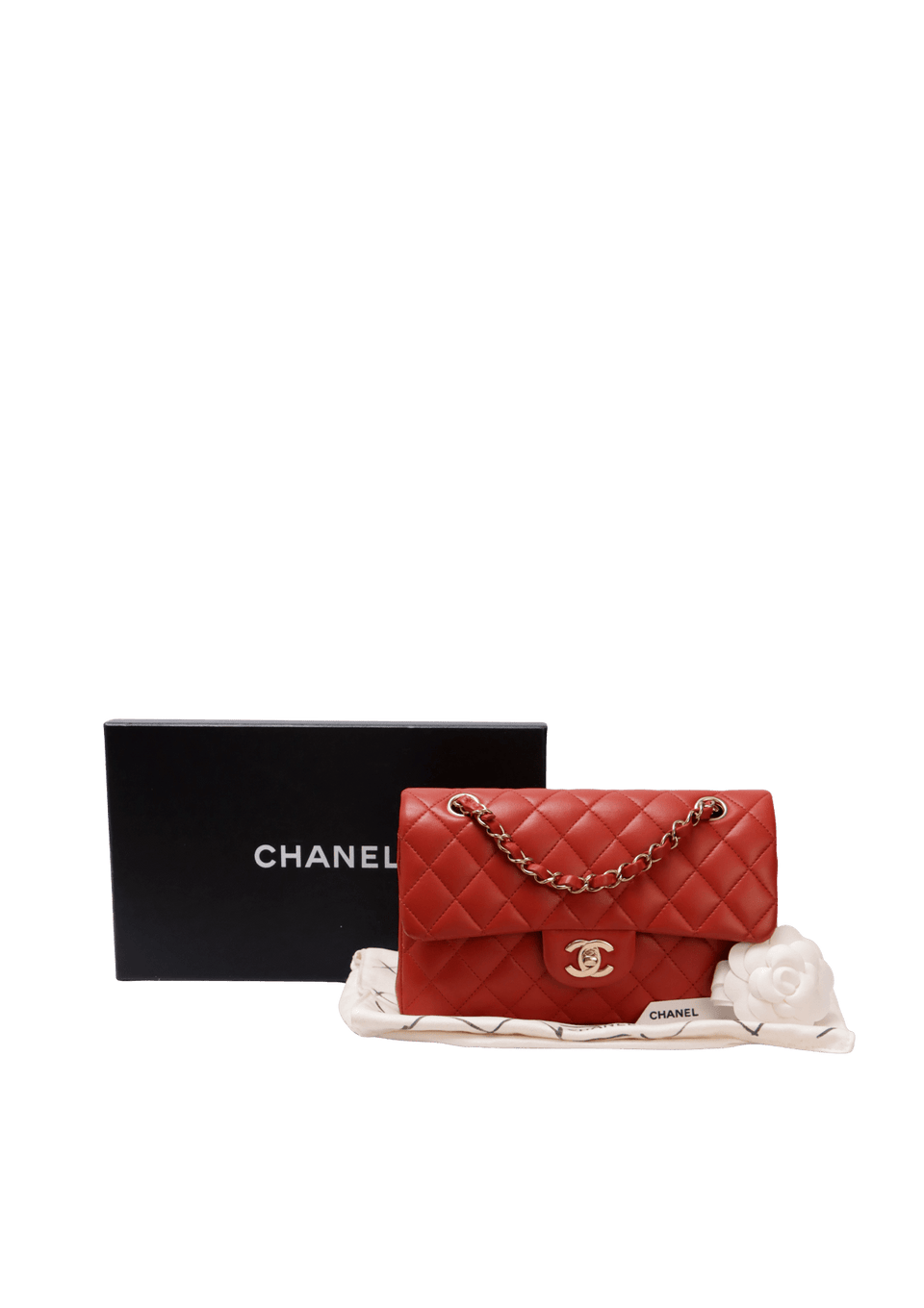 SMALL CLASSIC DOUBLE FLAP LAMBSKIN