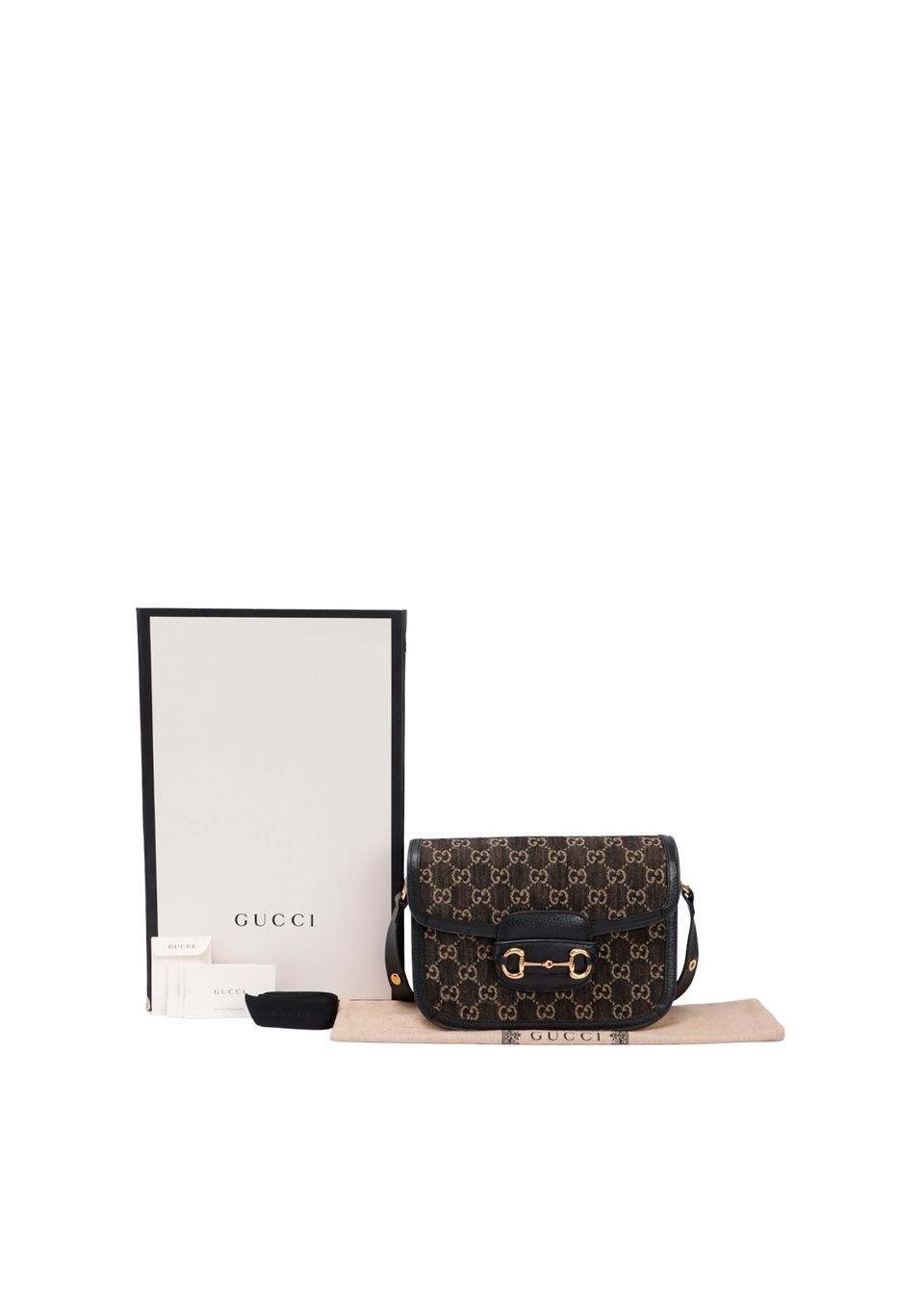 MEDIUM GG DENIM HORSEBIT 1955 BAG