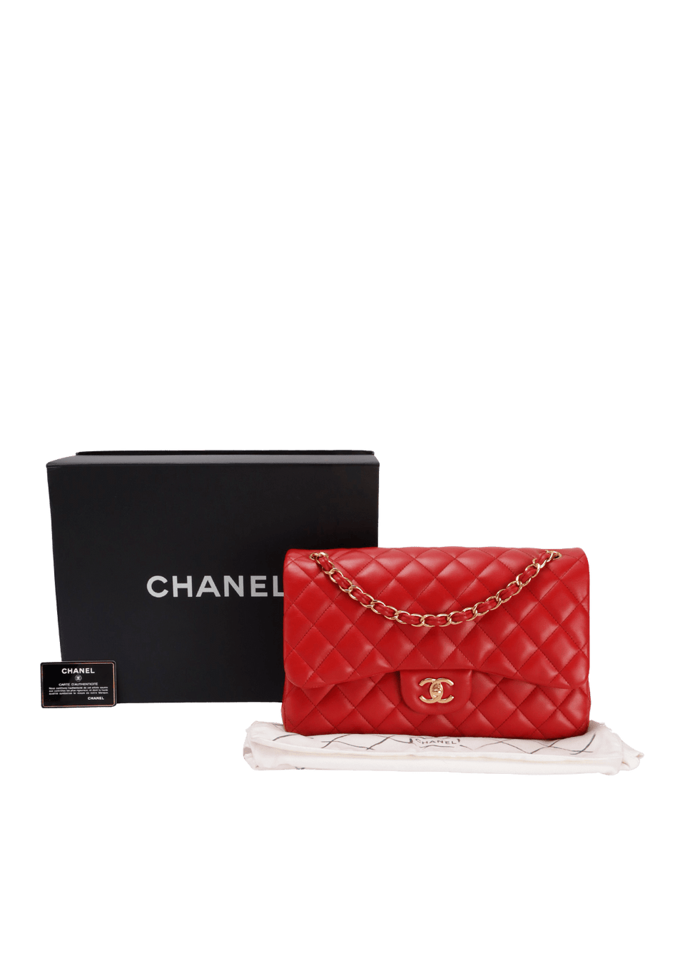 JUMBO CLASSIC DOUBLE FLAP LAMBSKIN