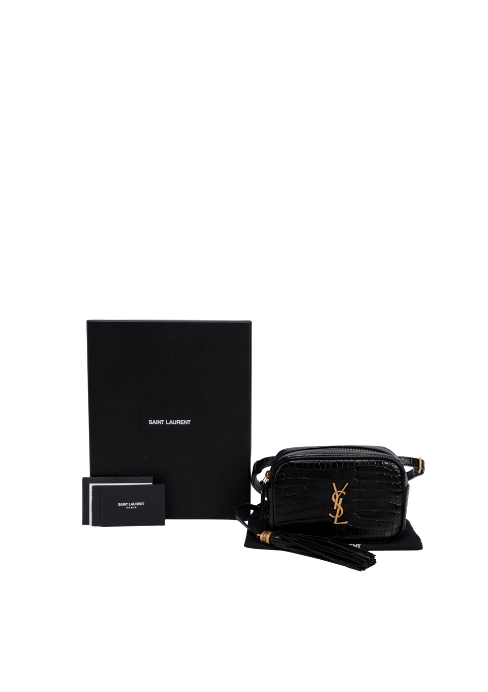 CROCODILE EMBOSSED LOU CAMERA BAG