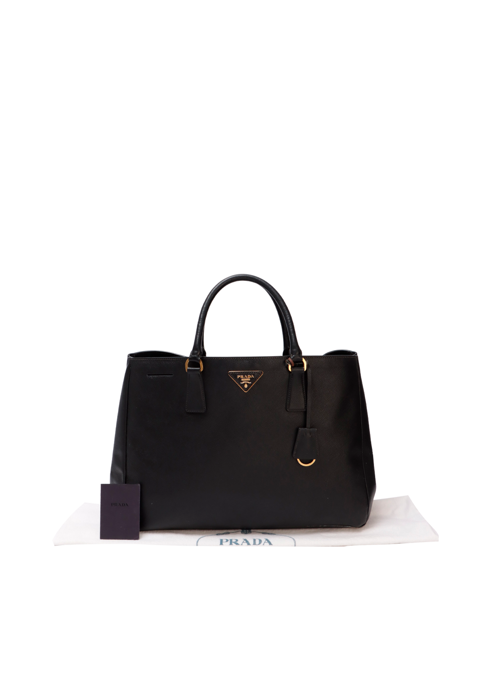 LARGE SAFFIANO LUX DOUBLE ZIP GALLERIA