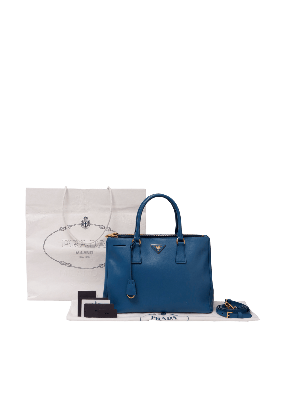 MEDIUM SAFFIANO LUX DOUBLE ZIP GALLERIA