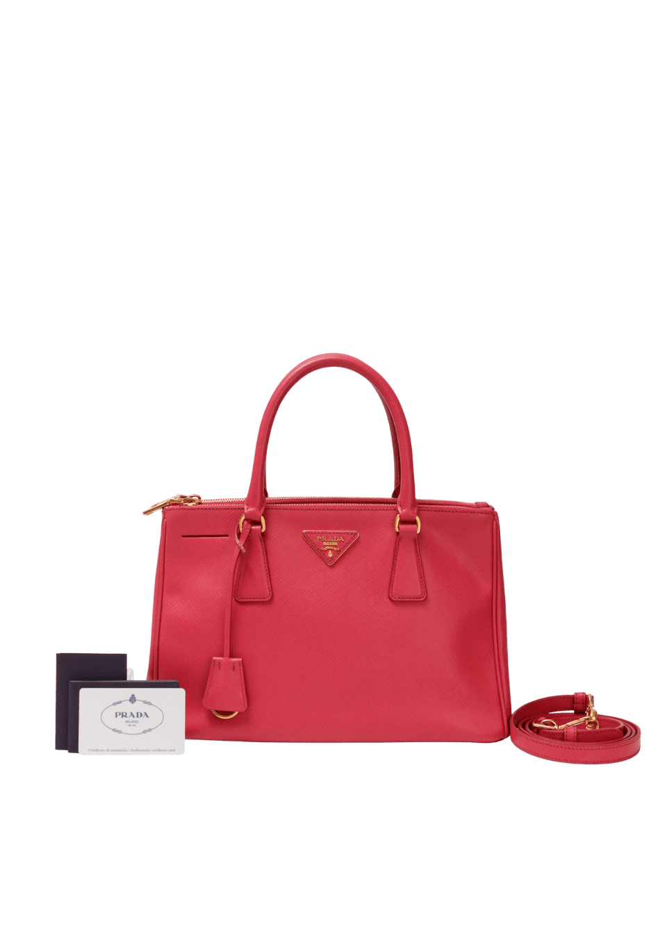 MEDIUM SAFFIANO LUX DOUBLE ZIP GALLERIA